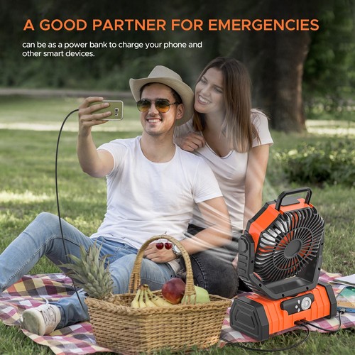 20000mAh 4 Speeds USB Portable Rechargeable Cooling Fan/Baby fan,Ultra-low noise - Picture 6 of 9