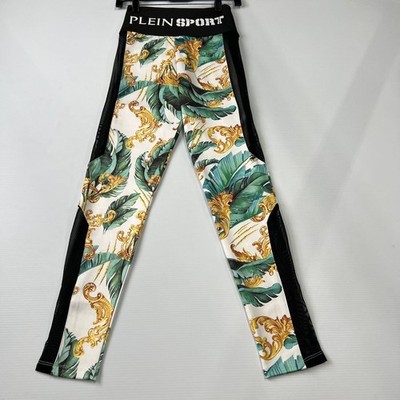 PHILIPP PLEIN SPORT Jogging Leggings Women's Size M Green