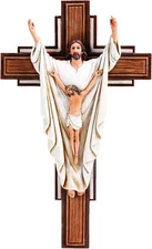 Roman 10" H He Is Risen Crucifix, Religious Gifts, Easter,