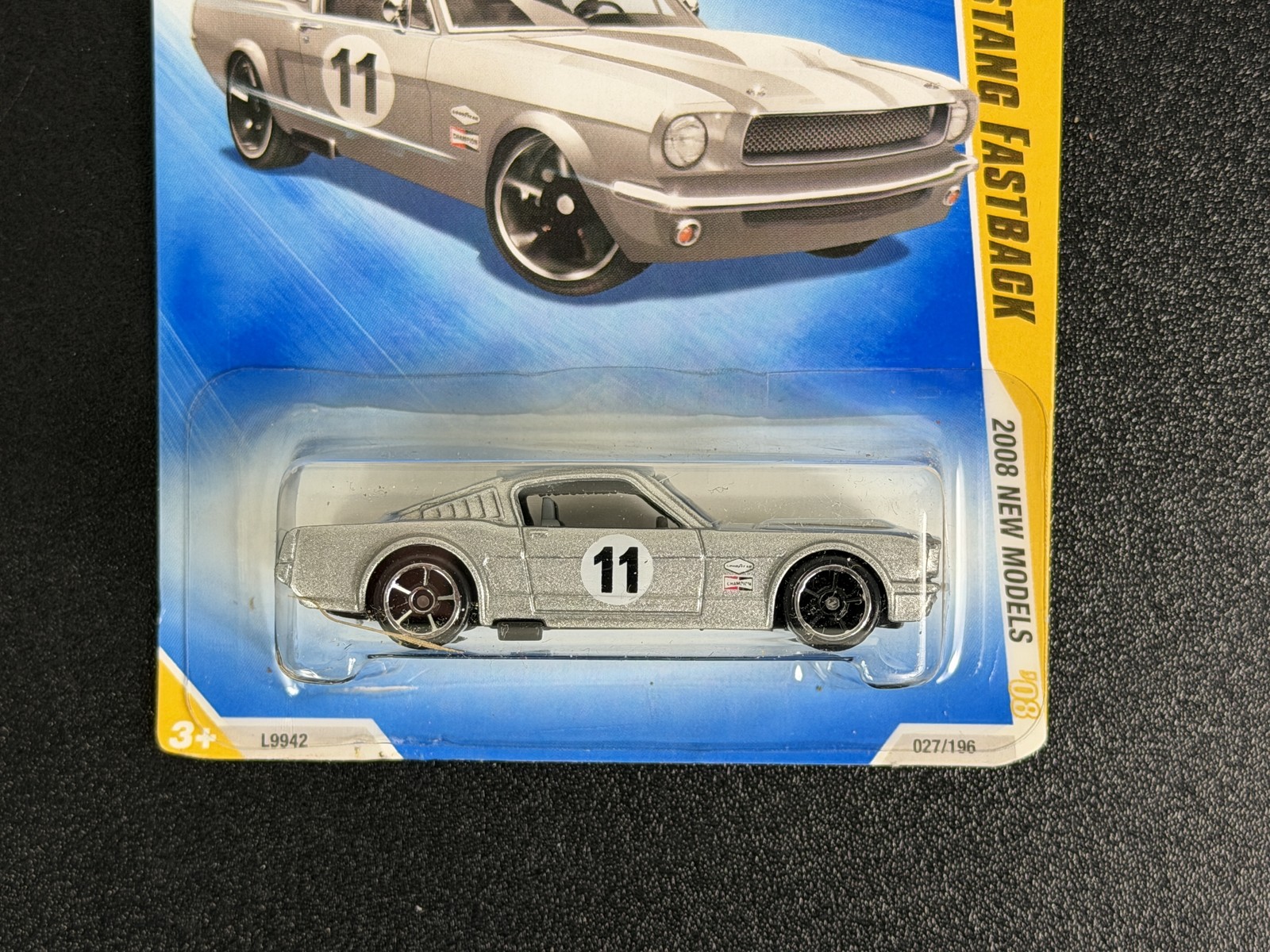 Hot Wheels 2008 New Models '65 Ford Mustang Fastback Silver 027/196