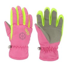 Kids Ski Gloves - Waterproof Snow Gloves for Boys  Girls Toddler, Small Pink
