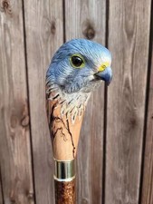 wooden walking stick hand carved beautiful bird wooden walking cane