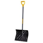 Poly Combo D-Grip Snow Shovels, 13-1/2 in x 18 in, Square Point Blade The AMES