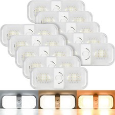 Retisee 10 Pcs Rv Led Dome Lights 1700lm 12v 3 Color For Camper