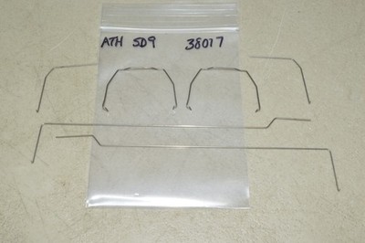 HO scale locomotive PARTS Athearn 38017 EMD SD9 metal handrails (no stanchions)