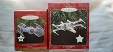 HALLMARK KEEPSAKE ORNAMENT STAR WARS X-WING STARFIGHTER & DARTH VADERTIE FIGHTER