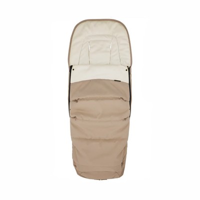 easywalker Fußsack Kinderwagen Fußwärmer Zoey Baby Almond Taupe Fleece Komfort
