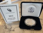 2012-W 1 oz Proof Silver American Eagle Coin - with Box and Certificate