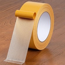 Double Sided Tape Heavy Duty, 2 Inch x 66 Feet Fiberglass Mesh Double Stick A...