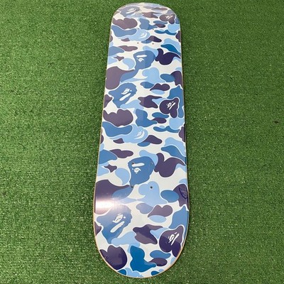 A Bathing Ape Bape Skateboard Deck Rare Blue Camouflage 100