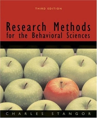 Research Methods for the Behavioural Sciences,Charles Stangor- 9