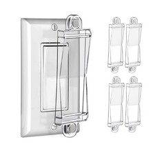 Magnetic Light Switch Guard Cover- PSZEZNZ Outlet Covers Clear