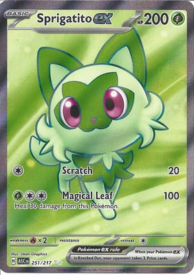 251/217 Sprigatito ex : Rare Ultra Card : Ascended Heroes : Pokeon TCG
