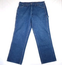 Vtg Big Mac Jeans Men's 40x34 Carpenter Orange Stitch JCPenney