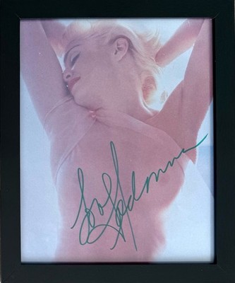 Madonna, U.S. Singer, Actress, Hand Signed Mounted Framed Photo 25x20cm & COA