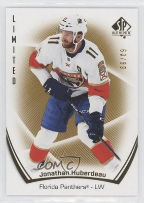 2021-22 SP Authentic Limited Gold 60/99 Jonathan Huberdeau #2 0a6p
