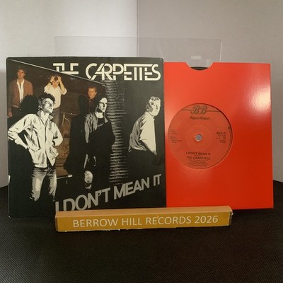 The Carpettes I Don t Mean It UK 7'' 45 1979 Beggars Banquet Clean Excellent