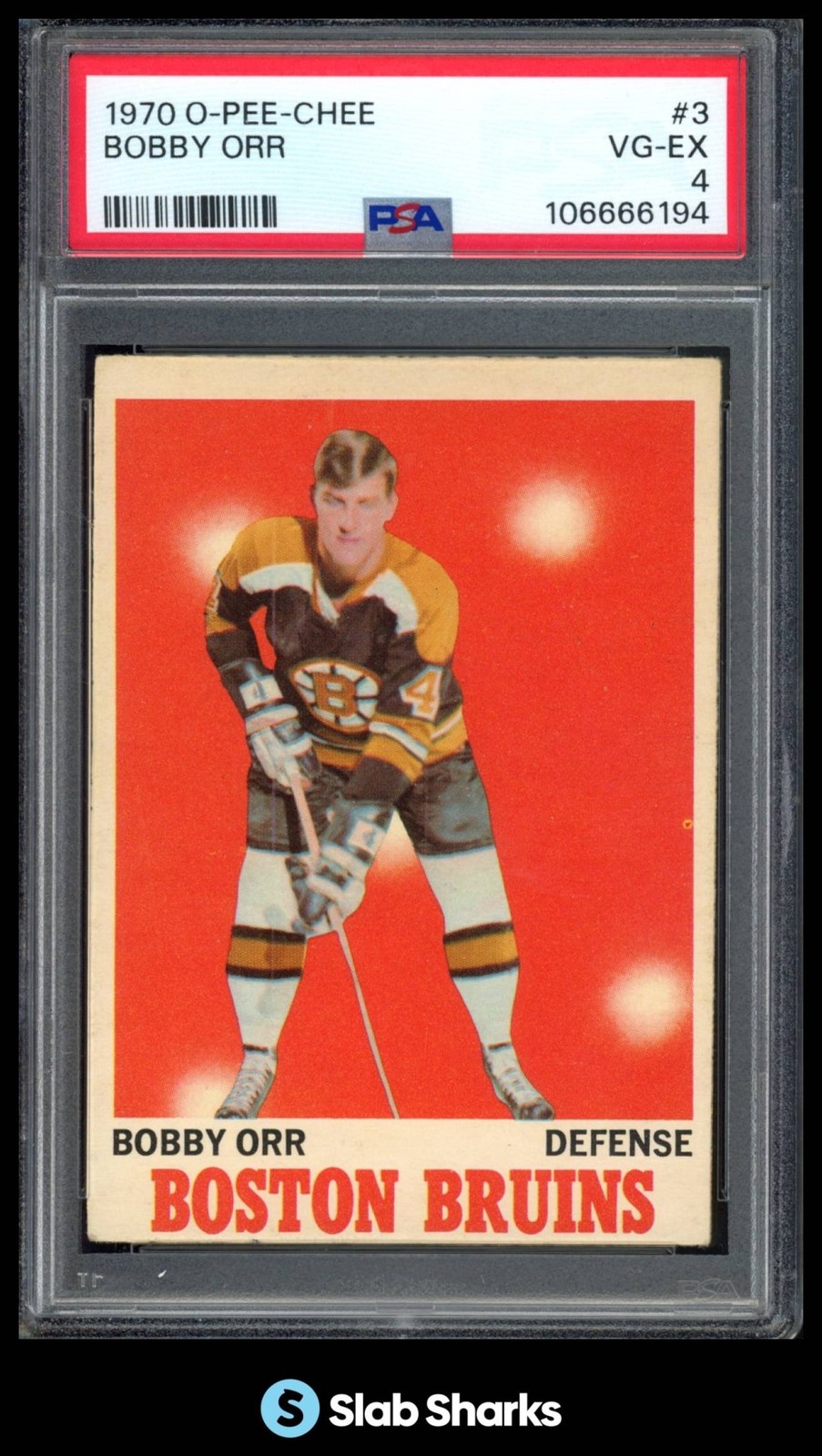 1970 O-PEE-CHEE #3 BOBBY ORR PSA 4