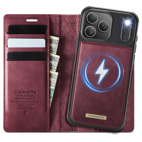 For iPhone 17/17 Pro/17 Pro Max/Air Removable Wallet Case Leather Flip Cover - Picture 20 of 22