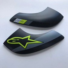 Alpinestars (Spares) BNS Tech 2 - Chin Plate - Black/Yell Fluo
