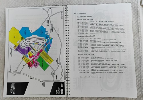 Formula 1 Magny Cours 1994 Formula 1 GP Media Press Information Kit - Complete - Picture 10 of 24