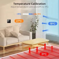 Manopola Termostato Smart WIFI Riscaldamento a Pavimento Caldaia Acqua Temperatura Ambiente - Miniatura 5