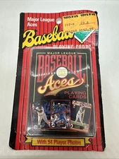 1992 New In Box Major League Baseball Aces Playing Card Factory Set 54 Cards