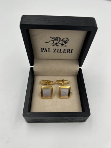 Nuevo con etiquetas. Lote de 3 pares de gemelos de acero inoxidable Pal Zileri - Imagen 11 de 12