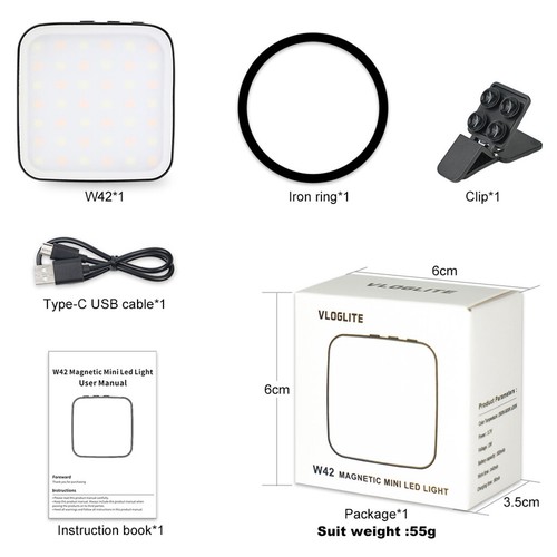 Mini Magnetic Pocket Light for MagSafe for iPhone 14 15 LED Cube Fill Light Lamp - Photo 6 sur 8