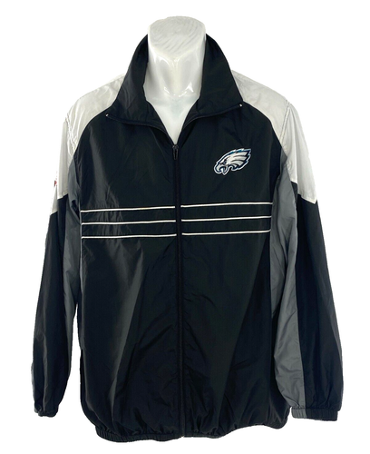 VTG NFL Philadelphia Eagles Men Windbreaker Size Large Jacket Sports Illustrated - 第 1/12 張圖片