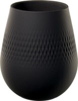 Villeroy & Boch Manufacture Collier Noir Vase Carré Klein 12,5X12,5X14Cm