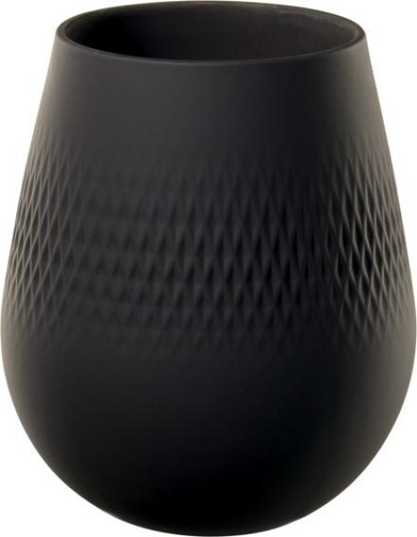 Villeroy & Boch Manufacture Collier Noir Vase Carré Klein 12,5X12,5X14Cm-image