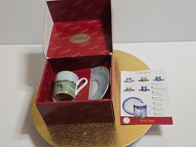 Goebel Espresso Tasse mit Untertasse  - Claude Monet - Fleurs de Pavot, OVP