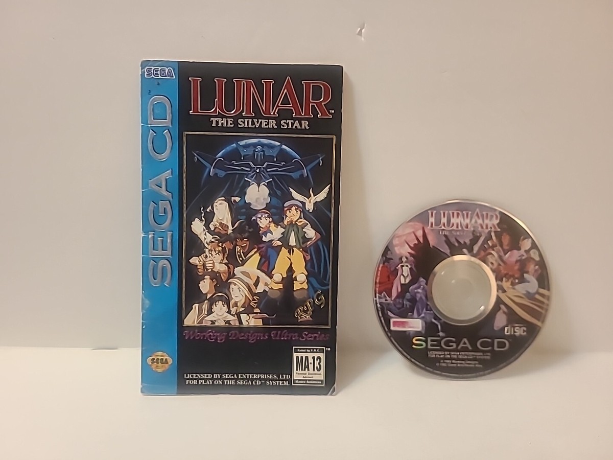 Sega CD Lunar The Silver Star Disc And Manual Only Tested