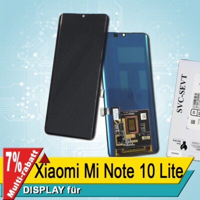 Display Xiaomi Mi Note 10 Lite  Bildschirm Original Service Pack Schwarz