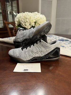 Size 13 - Nike Kobe 9 Elite Low iD Premium Grey/black Rare Vnds
