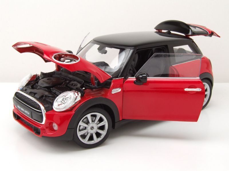 WELLY - MINI Cooper Hatch 2014 Rot und Schwarz - 1/18