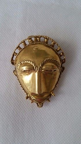 Vintage MMA signiert 1994 Maske Metropolitan Museum Anhänger Brosche - Bild 1 von 3