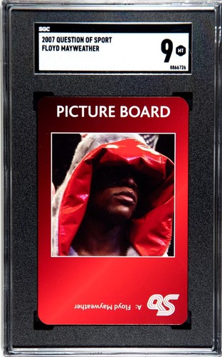 Tarjeta de boxeo Question of Sport Floyd Mayweather Jr 2007 TBE SGC 9 como nueva - Imagen 1 de 2
