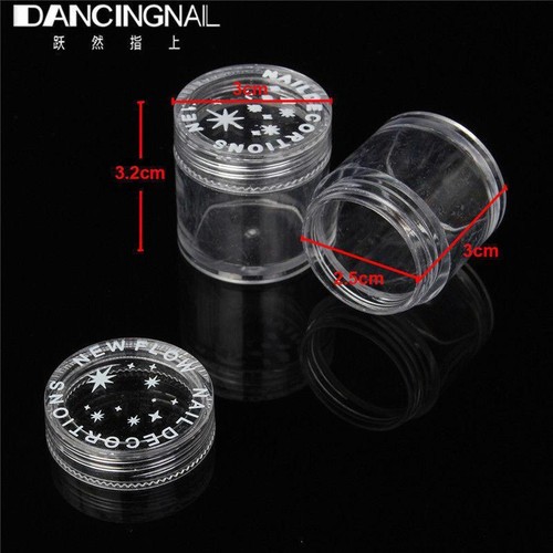 50x 10ml leere Döschen Acryl Döschen Tiegel Tigel Dosen Glitzer transparent Set - Bild 9 von 11