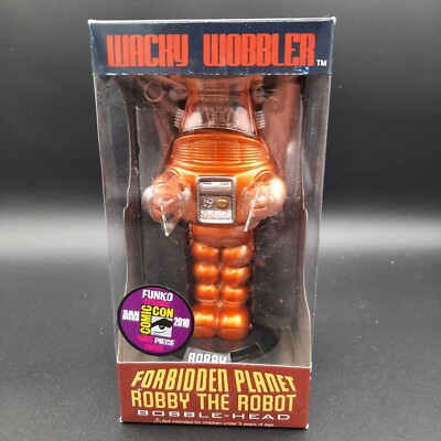 Wacky Wobbler Forbidden Planet Robby The Robot Orange Funko SDCC, 1 of 480 NEW
