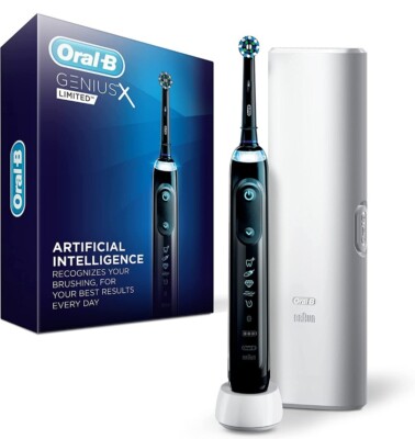 Oral-B Genius X Limited Electric Toothbrush w/ AI, Black: Brush charger only 219