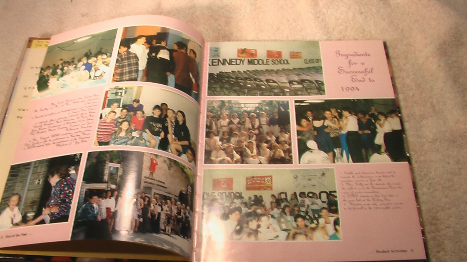 Kennedy Middle School Barstow yearbook 1995 eBay