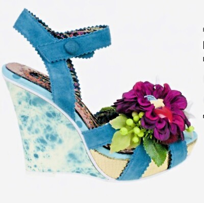 Irregular Choice Extremely Rare Vintage Slam Dunk Piggy Strappy Wedge UK3.5 EU36