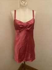 Victoria Secrets Angels Pink Satin Lingerie Nightgown Size XS