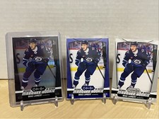 2024-25 UD OPC O-Pee-Chee Brad Lambert Black Rainbow, Blue Border MR, Marquee R