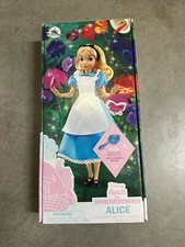 Disney Store Alice in Wonderland Classic Doll 10'' NEW Sealed Box Brush Toy