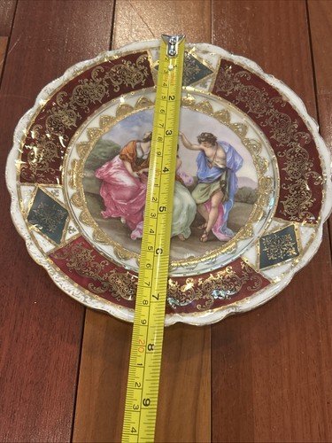 Royal Vienna Style Portrait Cabinet Plate Angelica Kauffman Josef Riedl Beehive* - Picture 12 of 12