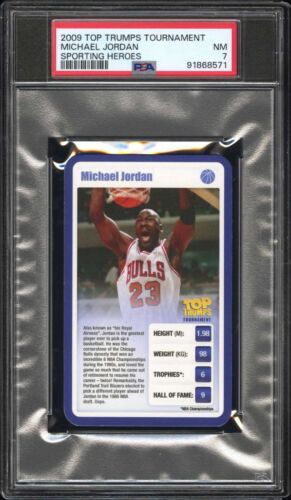 MICHAEL JORDAN PSA 7 2009 Top Trumps Tournament Sporting Heroes