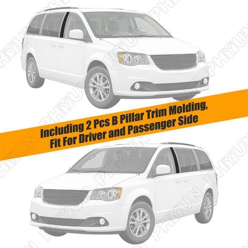 Front Left & Right B Pillar Post Moulding Cover Trims For Dodge Grand Caravan - Picture 3 of 10